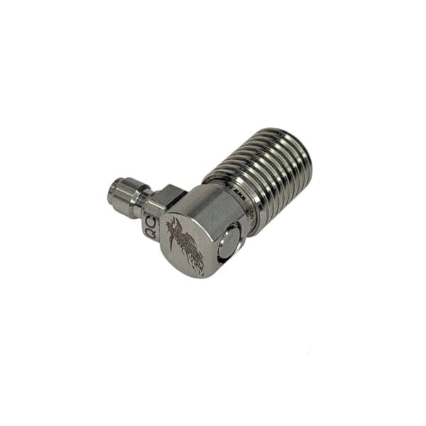 90° Elbow QC Quick Coupler Disconnect Socket – 360° Swivel