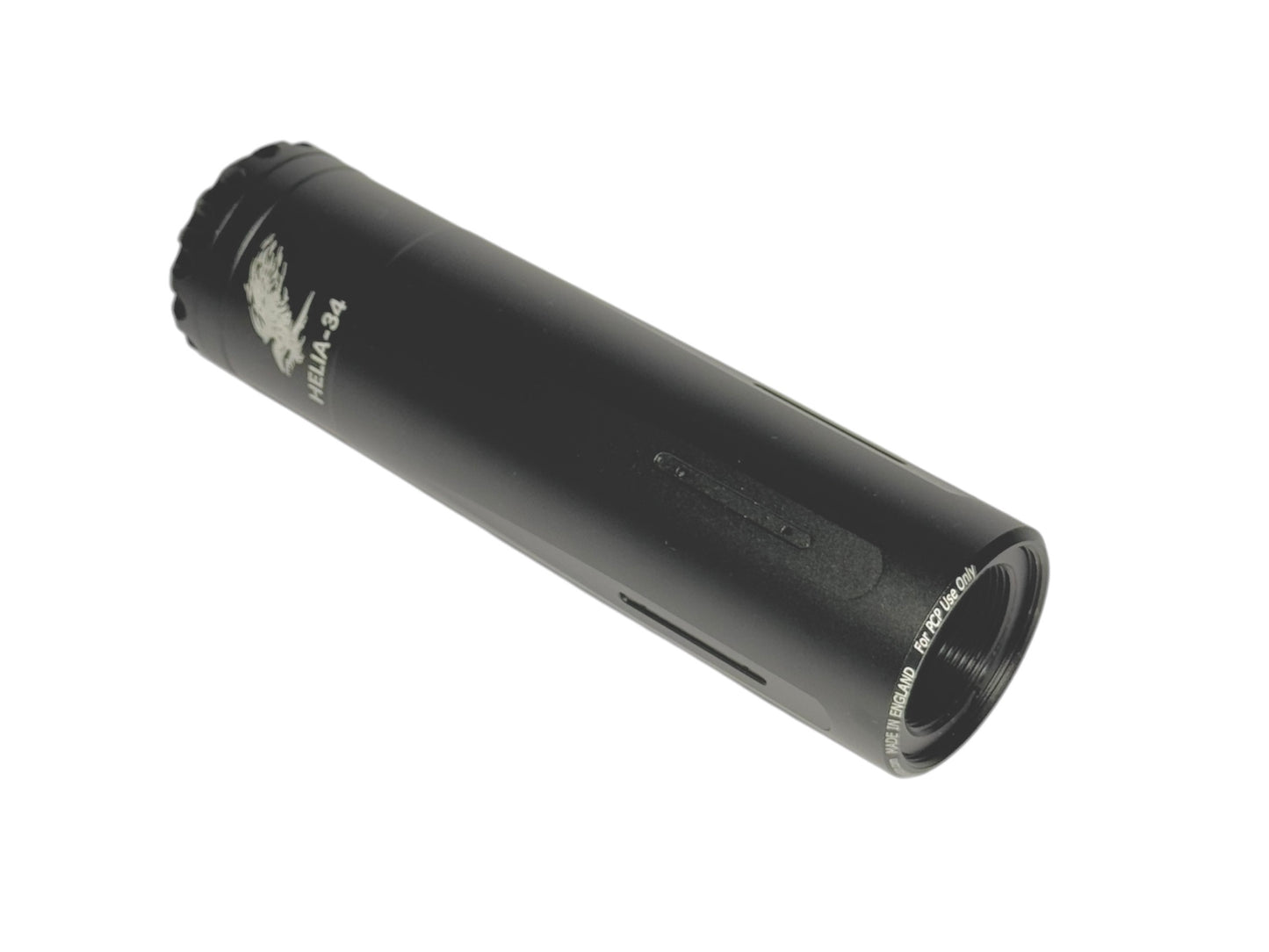 HELIA-S34 Airgun Sound Moderator / Suppressor Interchangeable Caliber (Ideal For FX Panthera, King, DRS) L125mm D34mm