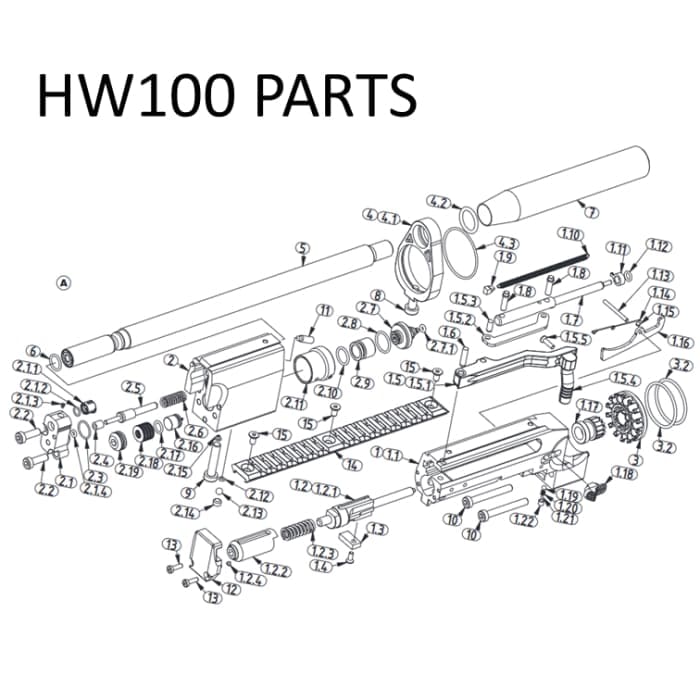 Weihrauch spare seal for HW100 4.5mm (6.2659b) - Spare