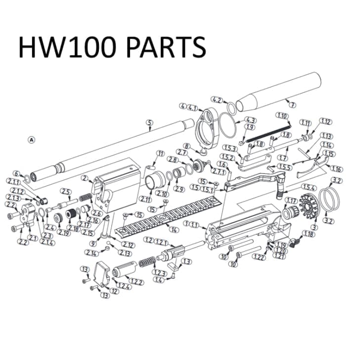 Weihrauch spare seal for HW100 4.5mm (6.2659b) - Spare