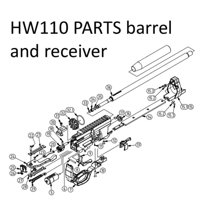 Weihrauch spare seal for HW110 5.5mm (6.2974b) - Spare