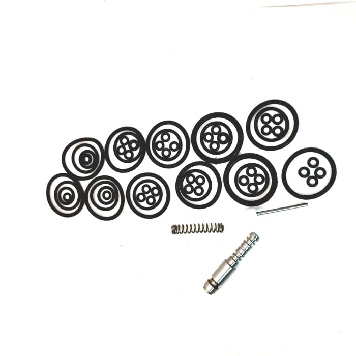 Air Tube Accessory Set End Cap with Gauge Valve Housing and