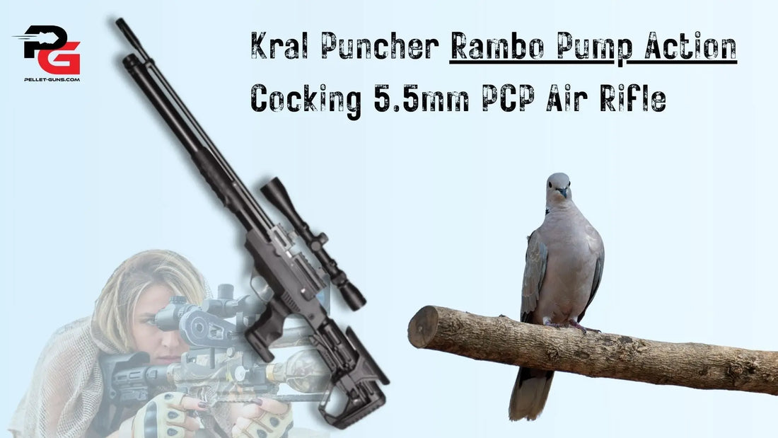 Kral Puncher Rambo Pump Action Cocking 5.5mm PCP Air Rifle