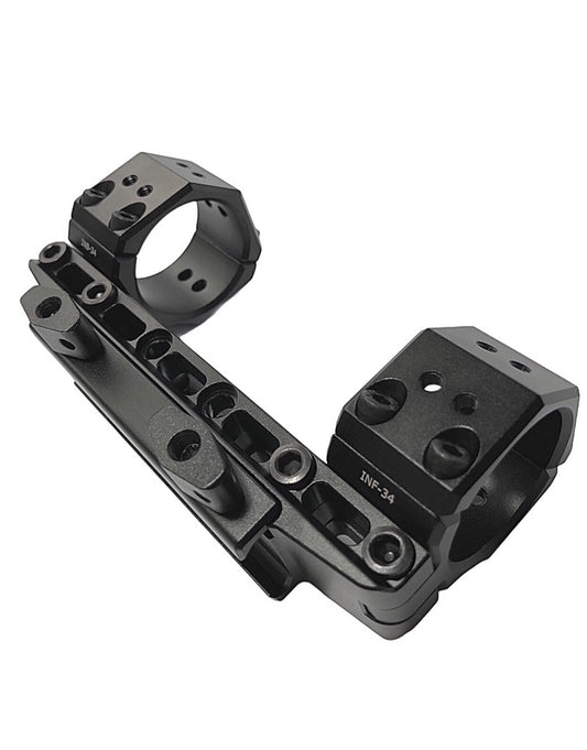 Up to 108 MOA One Piece Infinity Elevation Adjustable Scope Mount Picatinny 34mm