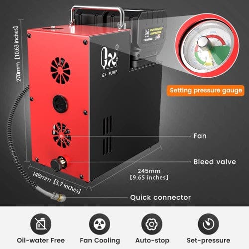 12V Mini High Pressure Compressor - Dual Battery Unit -