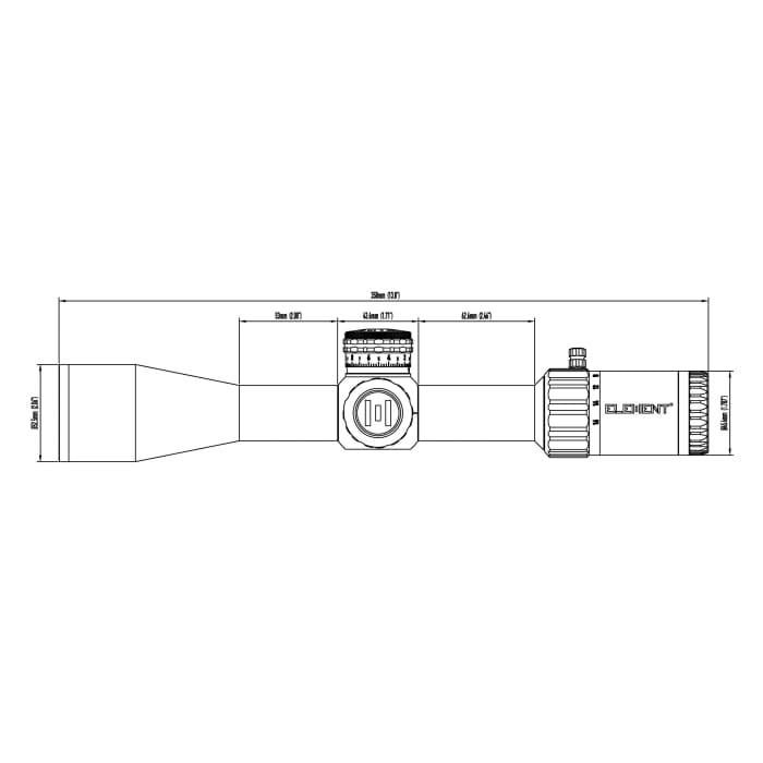 ELEMENT HELIX GEN 2 4-16×44 FFP MPR-1C MRAD