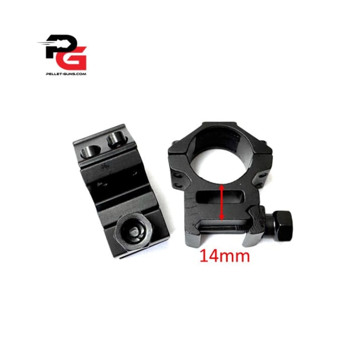 2-Piece Low Picatinny Scope Mount Set 25mm - Scope Mounts