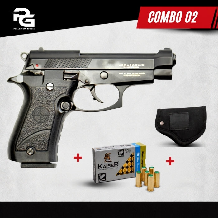 COMBO DEAL - BP84 Blank Firing 9mm P.A.K Black
