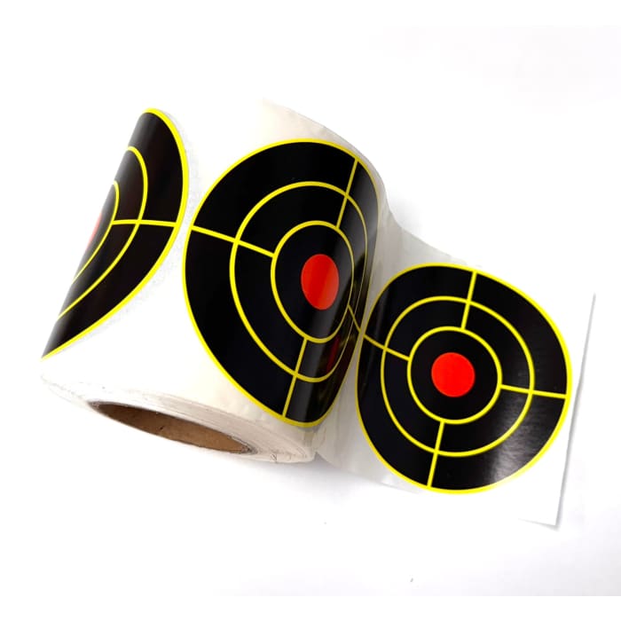 3’’ (100 per roll) Adhesive Splatter Targets (Black red