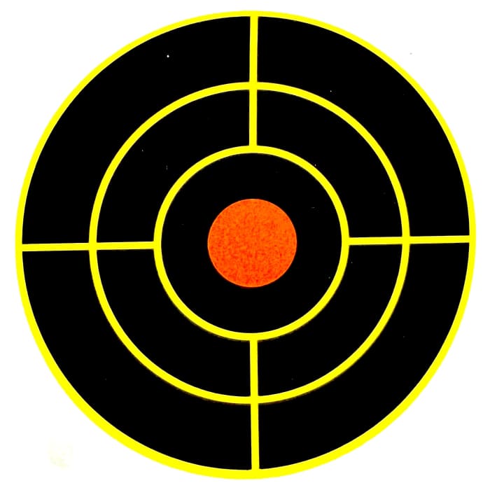 3’’ (100 per roll) Adhesive Splatter Targets (Black red