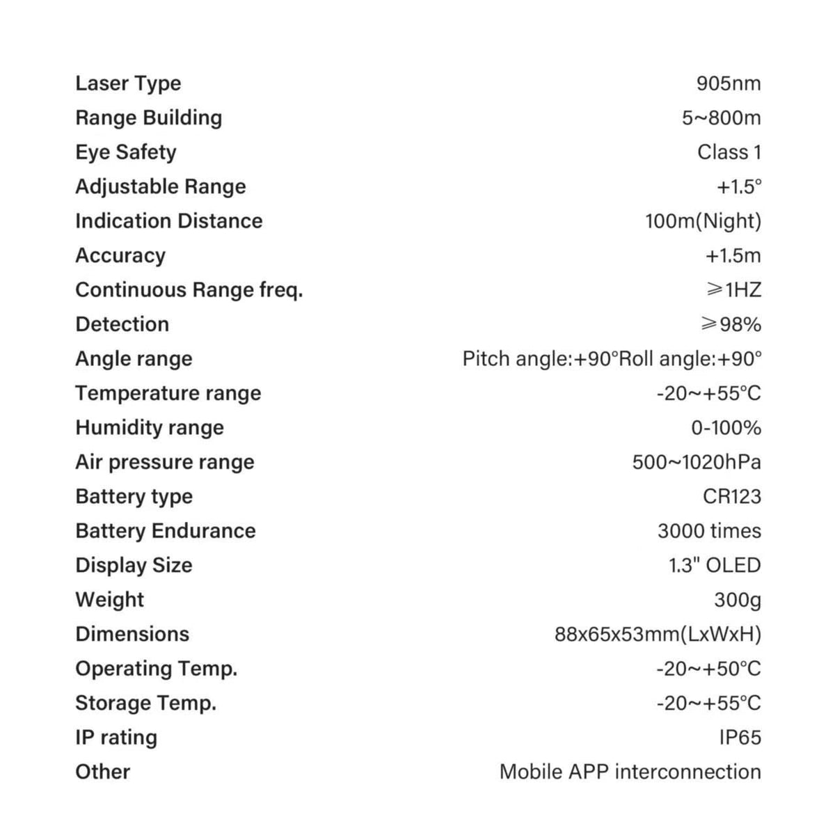 TEDOU PL-R LASER BALLISTIC RANGEFINDER
