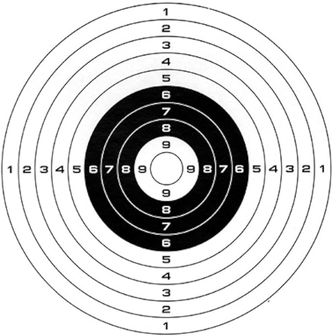 PAPER CARDBOARD TARGET 30X30CM - 10 PER PACK