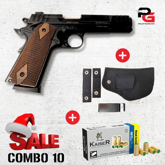 COMBO SPECIAL - Kuzey 911T Black With Walnut Grip