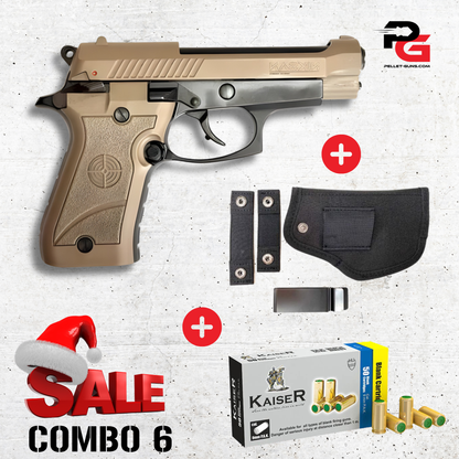 COMBO SPECIAL - Niksan BP84 Blank Firing 9mm P.A.K - Tan/Khaki