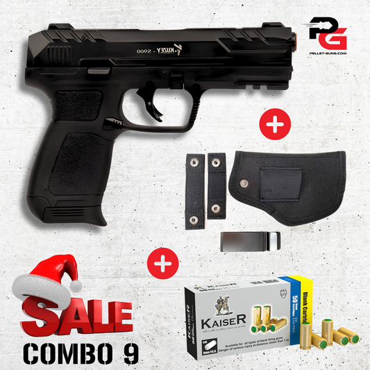 COMBO SPECIAL - Kuzey S900 Black Blank Firing Gun