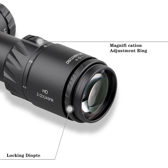 Discovery HD 2-12X24SFIR FFP-MIL rifle scope