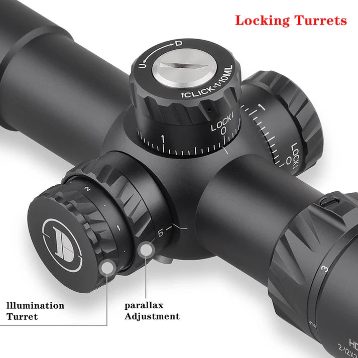 Discovery HD 2-12X24SFIR FFP-MIL rifle scope