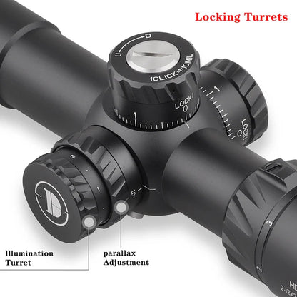 Discovery HD 2-12X24SFIR FFP-MIL rifle scope