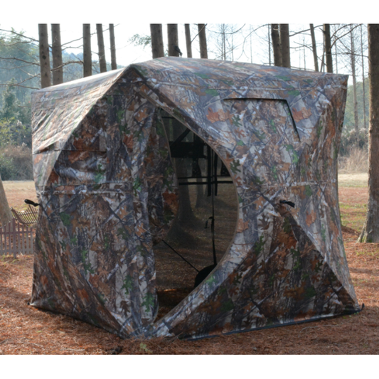 HUNTING/PHOTOGRAPHY BLIND/HIDE 270 DEGREE - ONE-WAY VISIBILITY WITH SILENT OPENINGS