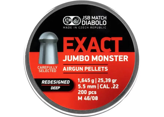 JSB Exact Jumbo Monster Deep 5.52, 200 per tin, 25.39 grain