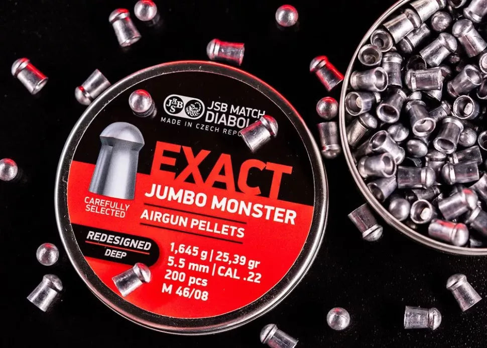 JSB Exact Jumbo Monster Deep 5.52, 200 per tin, 25.39 grain
