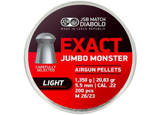 JSB Exact Jumbo Monster Light 5.52MM, 20.83GR