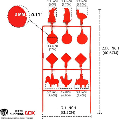 SPINNING TARGET - HEAVY DUTY (ANIMALS) 34X73CM 5MM THICKNESS