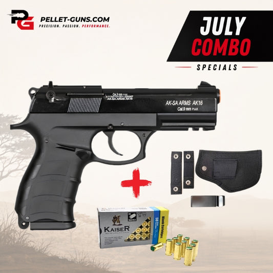 COMBO DEAL - AKSA Arms Model AK-16 Blank Gun - Black