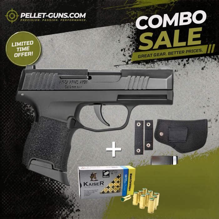 COMBO SPECIAL - AKSA Arms AK-21 Blank Gun - Black