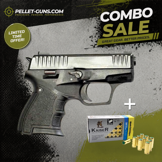COMBO SPECIAL - Niksan M-17 9mm P.A.K. Blank Firing Gun