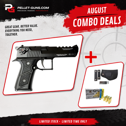 COMBO DEAL - Niksan BP44 Blank Firing Pistol 9mm P.A.K - Black (Semi & Fully Automatic Firing)
