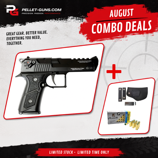 COMBO DEAL - Niksan BP44 Blank Firing Pistol 9mm P.A.K - Black (Semi & Fully Automatic Firing)