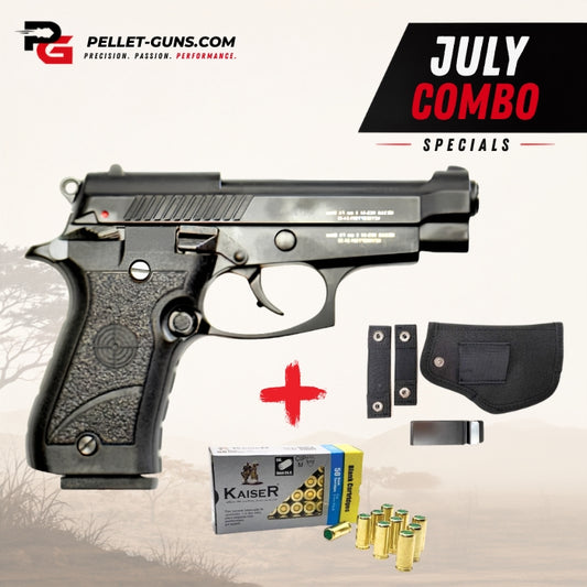 COMBO DEAL - Niksan BP84 Blank Firing 9mm P.A.K Black