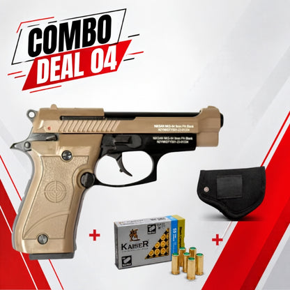 COMBO SPECIAL - Niksan BP84 Blank Firing 9mm P.A.K - Tan/Khaki