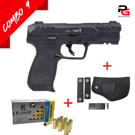 COMBO SPECIAL - Kuzey S900 Black Blank Firing Gun