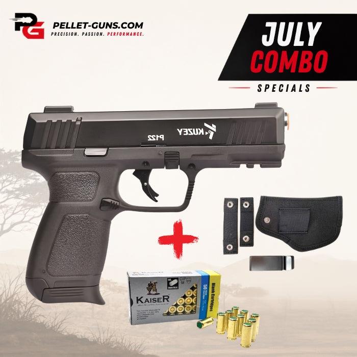 COMBO DEAL - Kuzey P122 Blank Firing Gun - Black