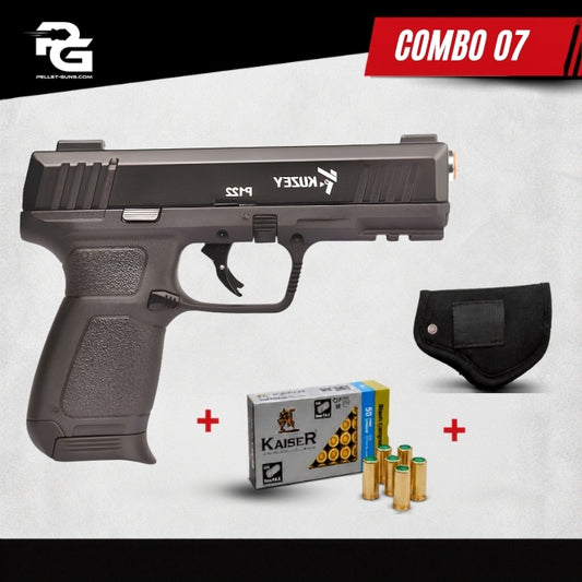 COMBO DEAL - Kuzey P122 Blank Firing Gun - Black