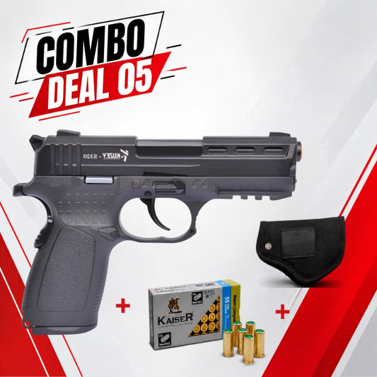 COMBO SPECIAL - Kuzey S320 Black Blank Firing Gun