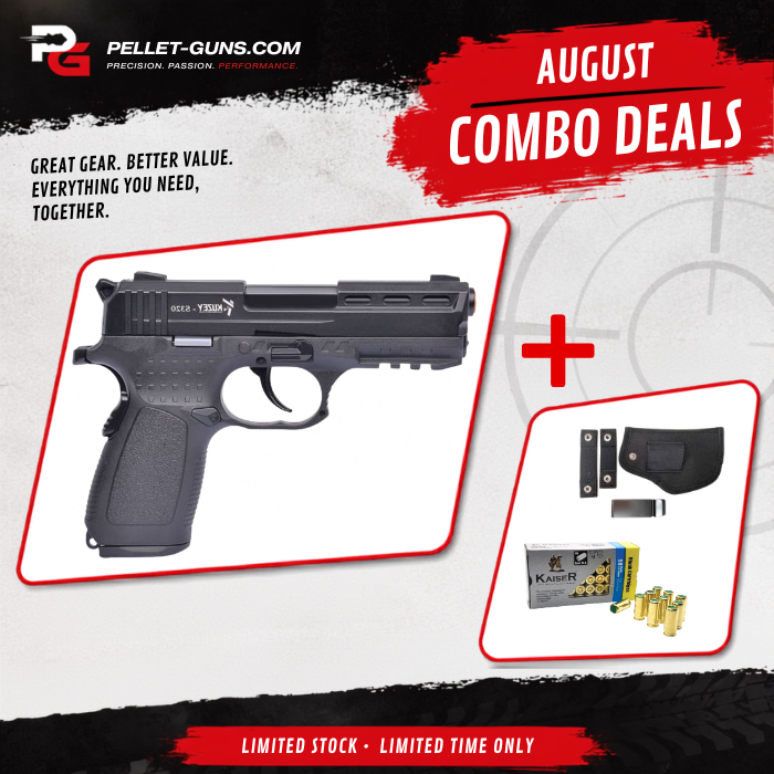 COMBO SPECIAL - Kuzey S320 Black Blank Firing Gun