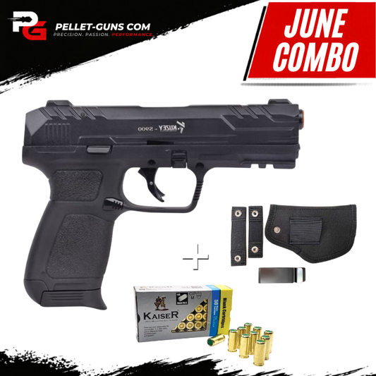 COMBO DEAL - Kuzey S900 Black Blank Firing Gun