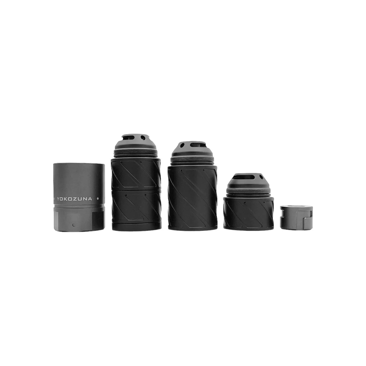 MK2 DONNY FL SILENCER - YOKOZUNA FOR .25 CAL WITH QD AND QD ADAPTER FOR 1/2" UNF