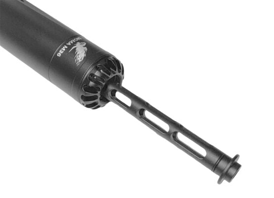 SIGMA M36 AIRGUN SOUND MODERATOR - INTERCHANGEABLE CALIBER L 181MM OD 36MM