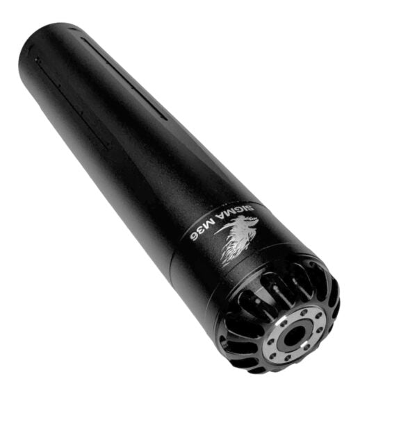 SIGMA M36 AIRGUN SOUND MODERATOR - INTERCHANGEABLE CALIBER L 181MM OD 36MM