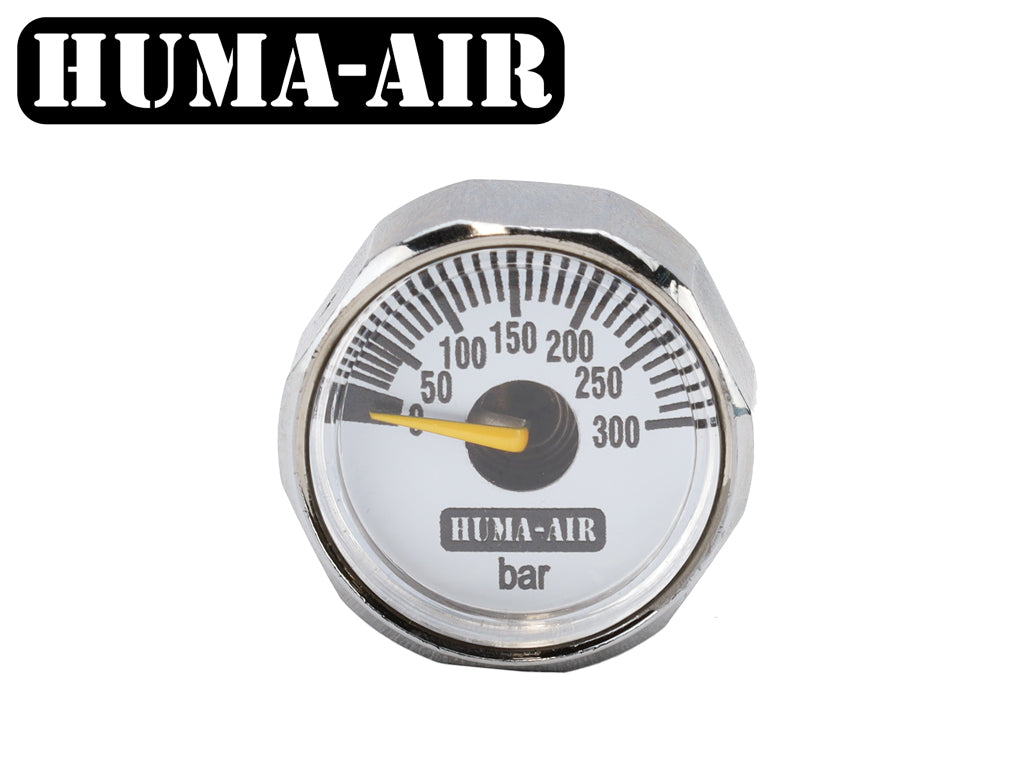 Huma-Air Regulator Pressure Gauge 23MM White