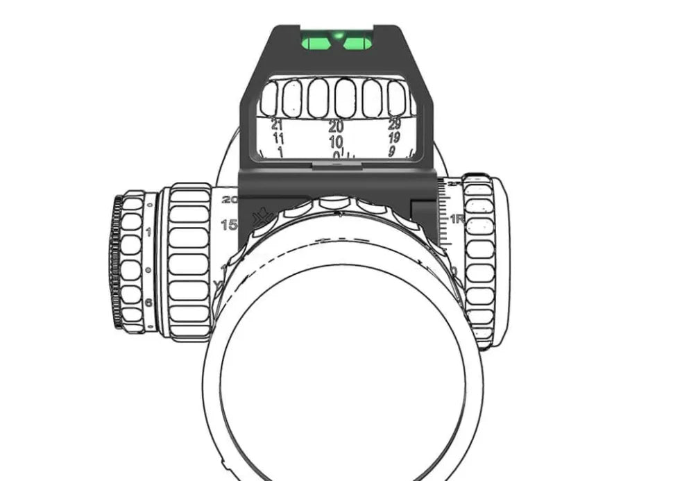 VECTOR OPTICS TURRET MARK READER WITH BUBBLE LEVEL - 30MM