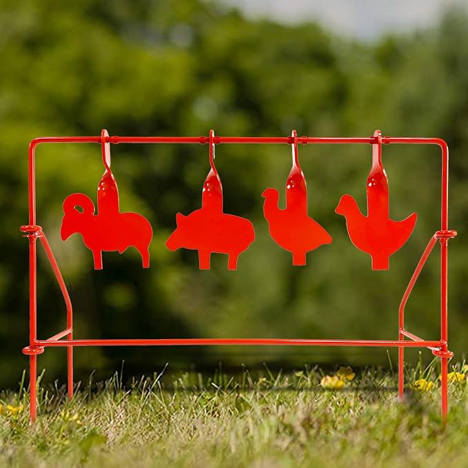 SPINNING TARGET - HEAVY DUTY (RAM, PIG, FOWL X 2) 32X43X13CM 5MM THICKNESS
