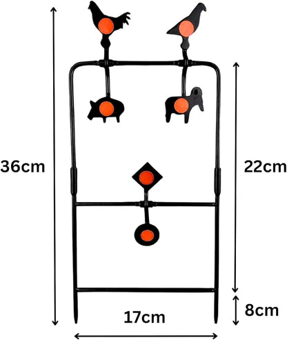 SPINNING TARGET - HEAVY DUTY - 17.5X36CM - 5MM THICKNESS