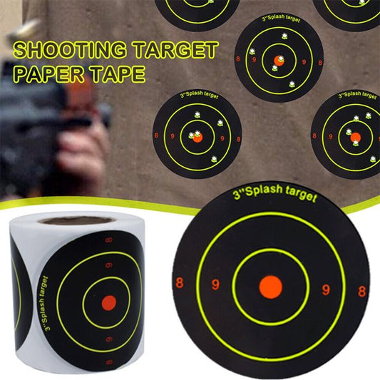 3" ADHESIVE SPLATTER TARGETS - 200 PER ROLL (3200)