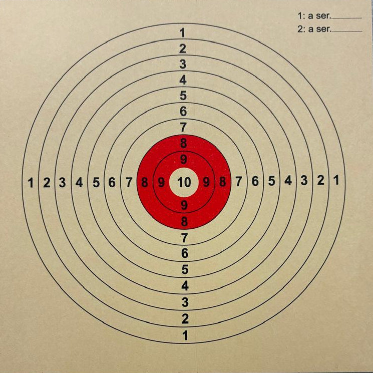 PAPER CARDBOARD TARGETS (14X14CM) 100 / PK