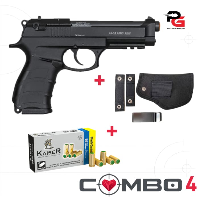 AKSA Arms Model AK-18 Blank Gun - Black - Blank Firing